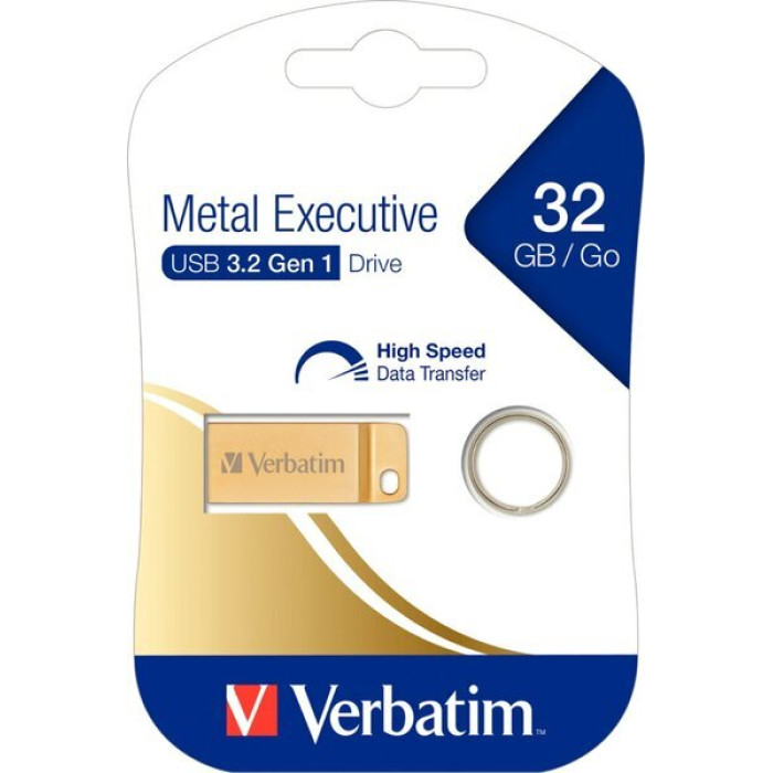 Verbatim 2304 Metal  USB Bellek 32 GB 3.2 Gold 