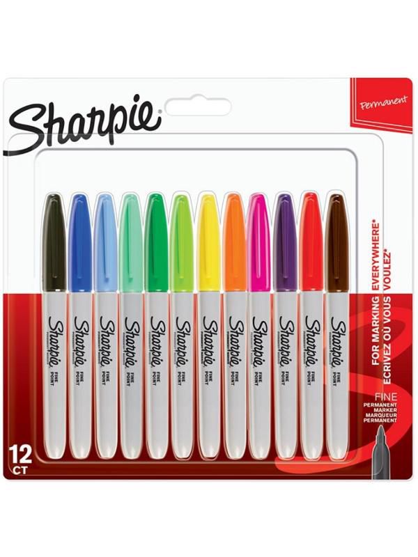 Sharpie Markör Permanent Fıne 12 Renk Yuvarlak Uçlu S0811070