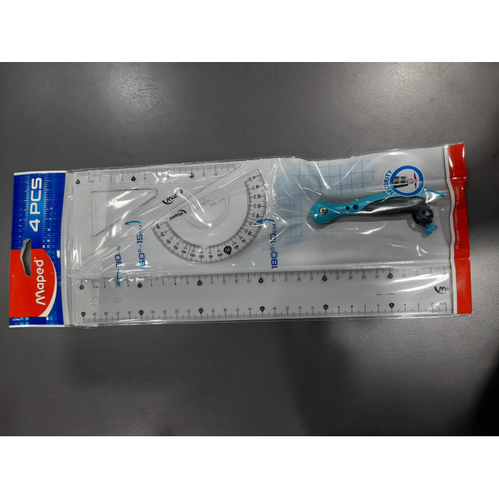 Maped CETVEL Pergelli Maxi Set 4 lü 30 CM 899218