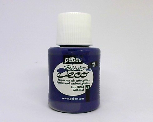 Pebeo Deco Ahşap Boyası 110ml Blue Fonce Dark Blue 46