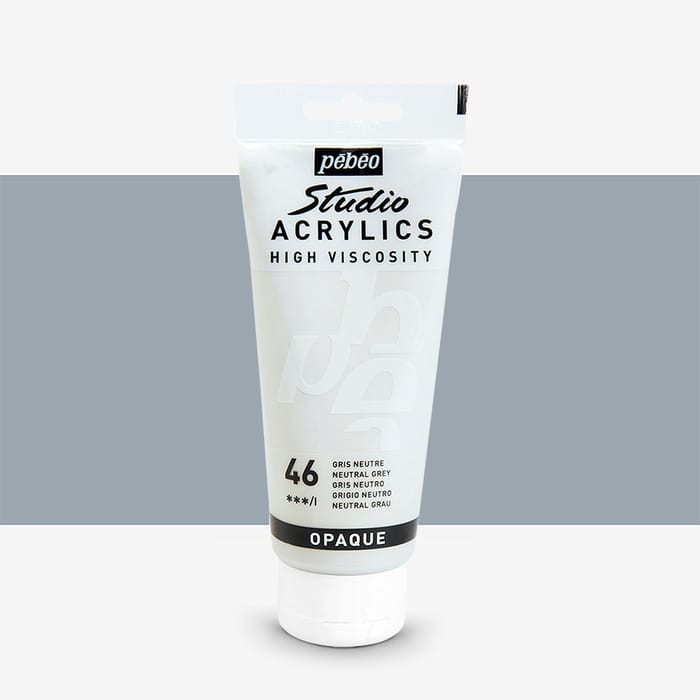 Pebeo Akrilik Boya High Viscosity Tüp Neutral Grey 100 ML 46