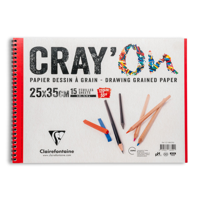 CLAİREFONTAİNE CRAY'ON 25X35  120 GR RESİM DEFTERİ 
