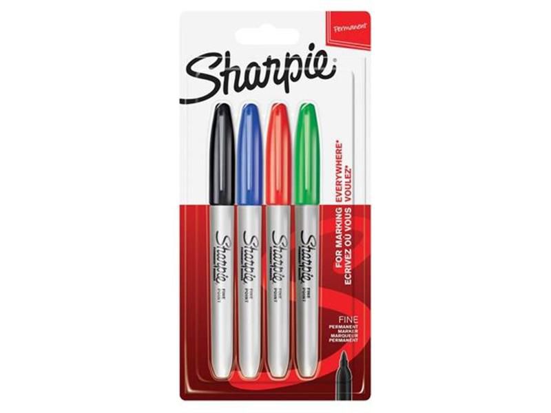 Sharpie Markör Permanent Fıne 4 Renk Yuvarlak Uçlu 1985858