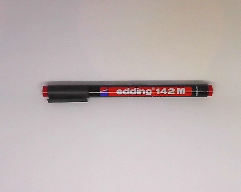Edding Asetat Kalemi Permanent M Seri Yuvarlak Uç 1 MM Kırmızı 142M