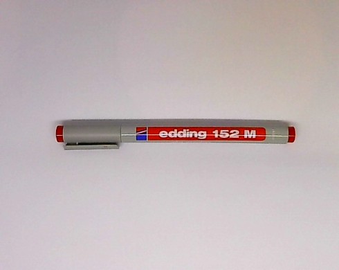 Edding Asetat Kalemi Non Permanent M Seri Su Bazlı Yuvarlak Uç Siline Bilir 1.0 MM Kırmızı 001