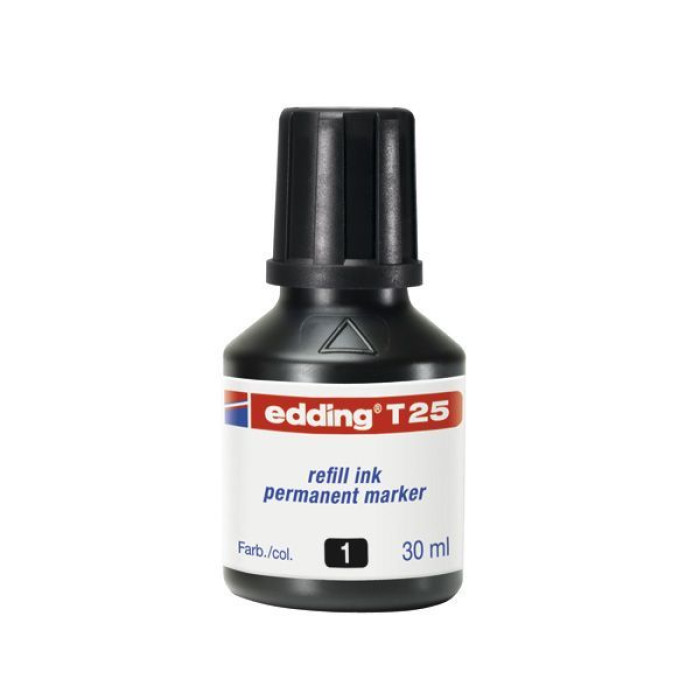 Edding Markör Mürekkebi Permanent Damlalıklı 30 ML Siyah T25 Edding Markör Mürekkebi Permanent Damlalıklı 30 ML Siyah T25