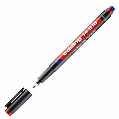 Edding Asetat Kalemi Permanent M Seri 1 MM Kırmızı 149M