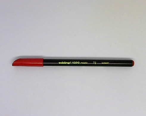 Edding Metalik Keçeli Kalem Kırmızı 1200