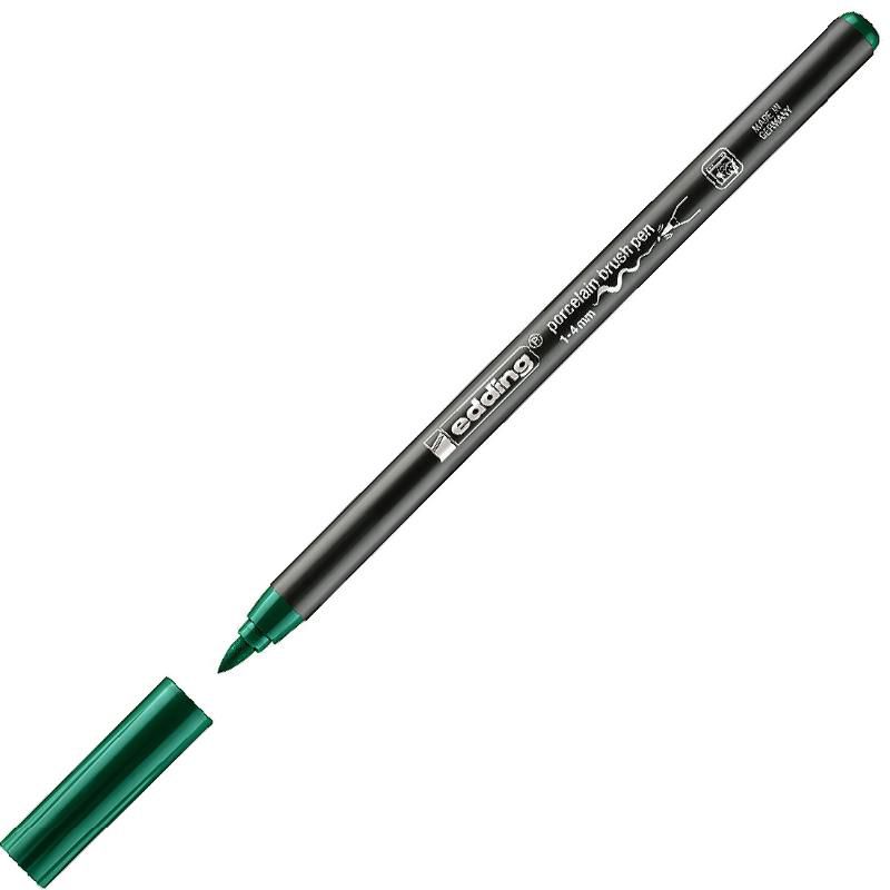 Edding Porselen Kalemi K.Yeşil Brushpen 4200