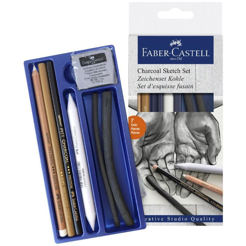 Faber Castell Charcoal Sketch Set 7li 11 40 02