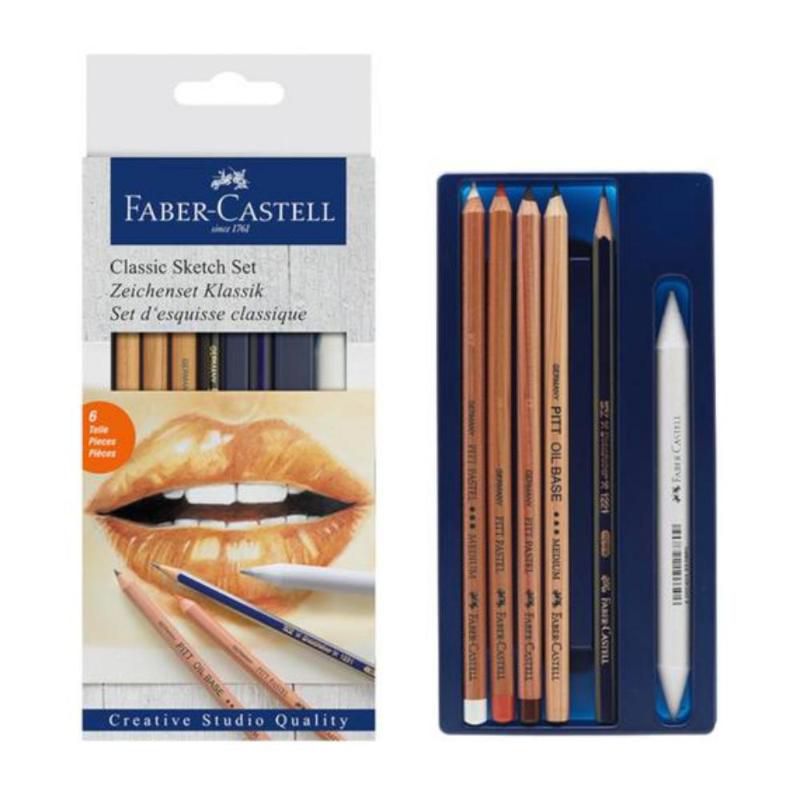 Faber-Castell Classic Sketch Set 6 LI Set 114004