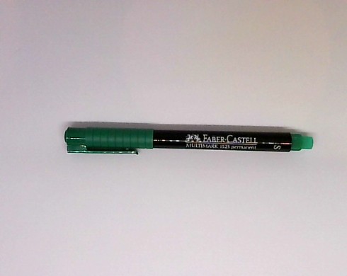 Faber Castell Asetat Kalemi Permanent S Seri Silgili Yeşil 1523 63