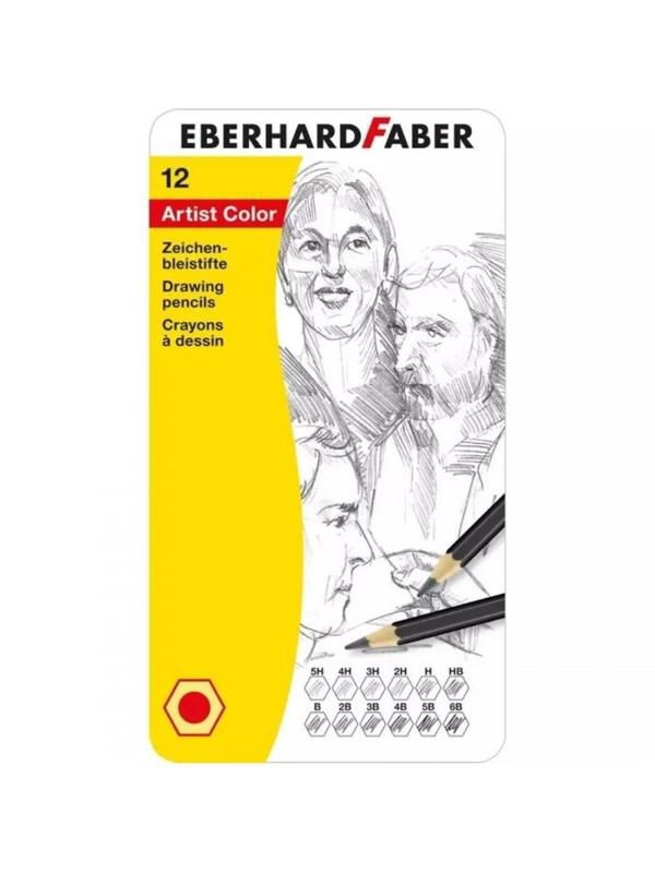 Eberhard Faber Drawing Set Artist Color Metal Kutu 12 Parça 516913