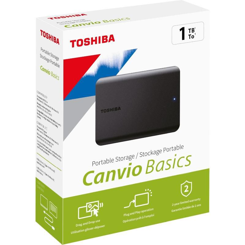 TOSHIBA 2.5 inç 1TB USB 3.0 CANVIO BASIC HARİCİ HARDDİSK