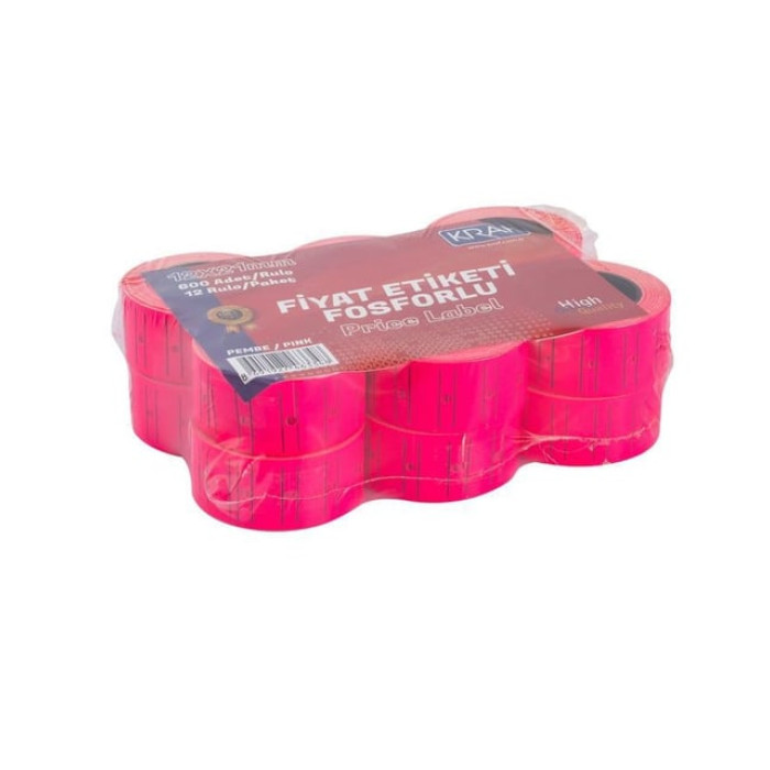 Kraf Fiyat Etiketi Pembe Kraf Fiyat Etiketi Pembe