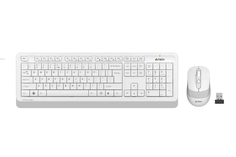 A4 Tech FG1010 Beyaz Kablosuz Klavye+Mouse set USB Q