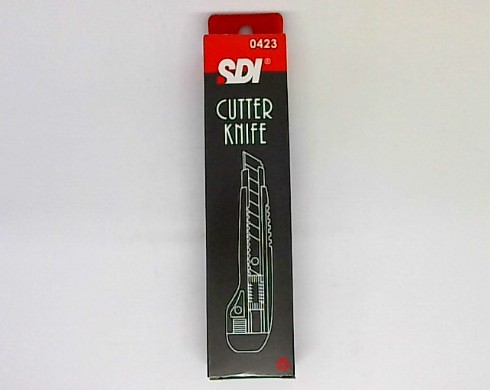 Sdi 0423 Maket Bıçağı Geniş Otomatik Kilitlemeli Metal Ağızlı 2 Yedekli