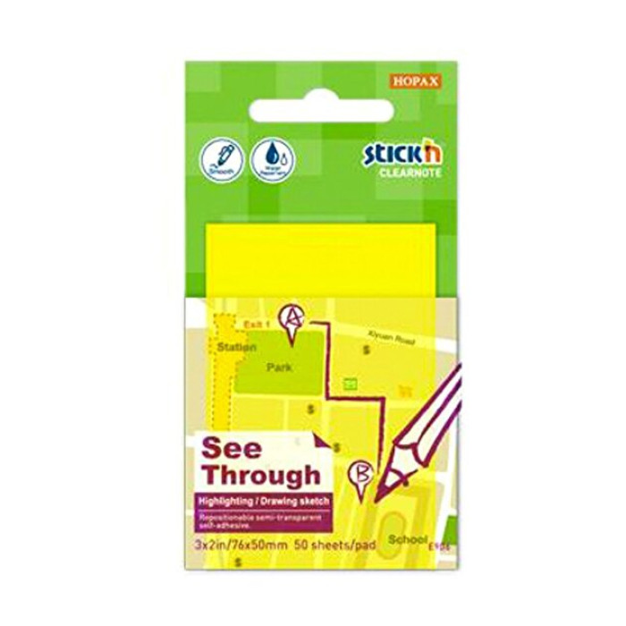 Hopax Yapışkanlı Not Kağıdı Renkli 50 YP 50X75 Hopax Yapışkanlı Not Kağıdı Renkli 50 YP 50X75