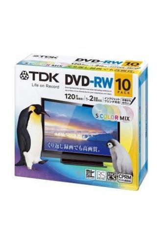 TDK DVD-RW 4.7GB 120MIN 1-4X 10LU KUTULU PRINTABLE