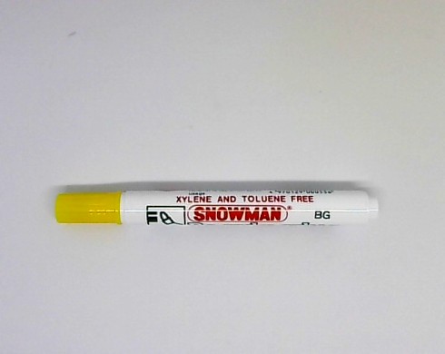 Snowman Tahta Kalemi Yuvarlak Uçlu Sarı BG12
