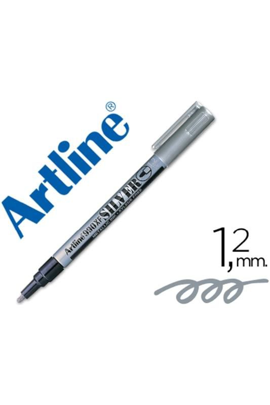 Artline Davetiye Kalemi Yaldız Marker 1.2 MM Gümüş Yuvarlak Uçlu EK990XF