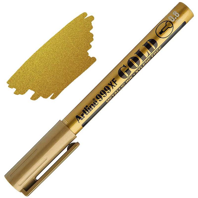 Artline Davetiye Kalemi Yaldız Marker 0.8 MM Altın Yuvarlak Uçlu EK999XF