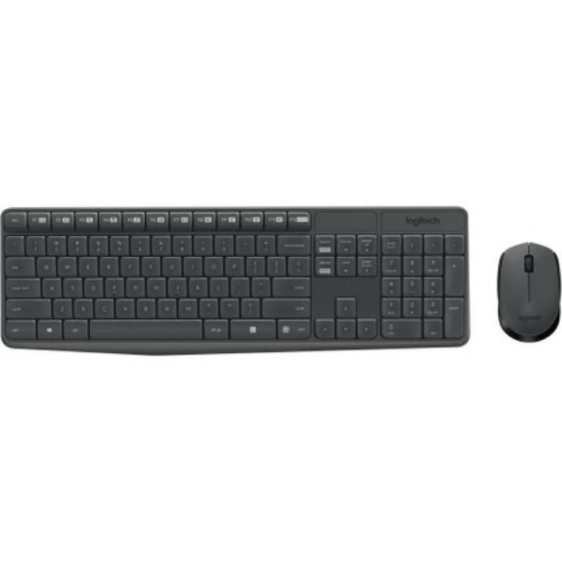 LOGITECH MK235 Siyah Kablosuz Klavye+Mouse set USB Q
