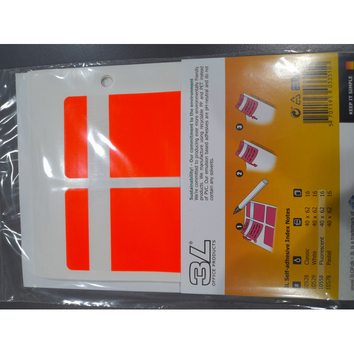 3L 10529 İndeks Notes Beyaz 40x62