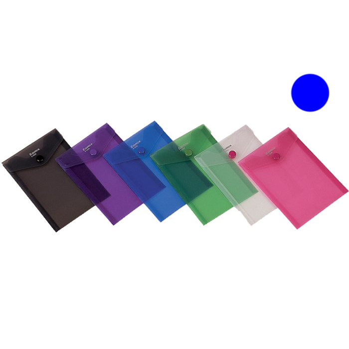 Comix Çıtçıtlı Dosya A6 Şeffaf Renkler A1856