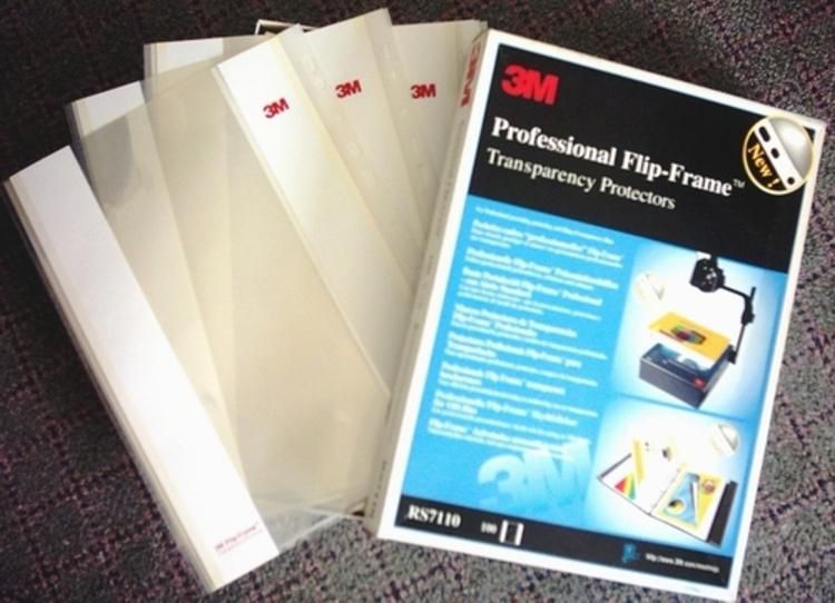 3M Professional Flip-Frame Transparency Protectors 100`lü RS7110
