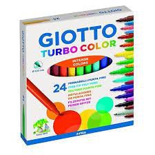 Gıotto Keçeli Boya Kalemi Turbo Color 24 lü 24 Renk