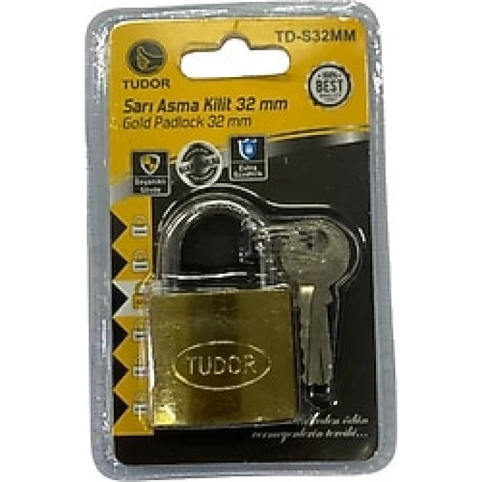 TUDOR SARI ASMA KİLİT 32 MM