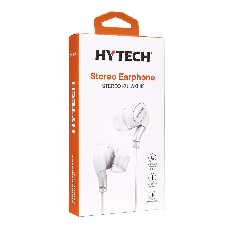 HYTECH HY-XK23 Mikrofonlu Kulakiçi Kulaklık Beyaz