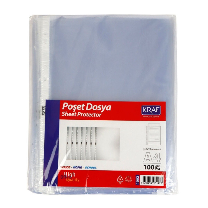 Kraf Poşet Dosya 100lü A4 XL 1002 Kraf Poşet Dosya 100lü A4 XL 1002