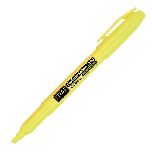 Kraf Fosforlu Kalem Sarı Kalem Tipi 340