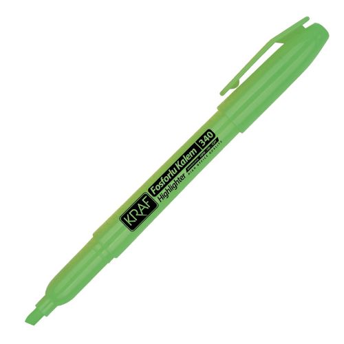 Kraf Fosforlu Kalem Yeşil Kalem Tipi 340