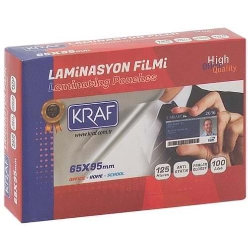 Kraf Laminasyon Filmi Parlak 65X95 125 MIC 100 LÜ