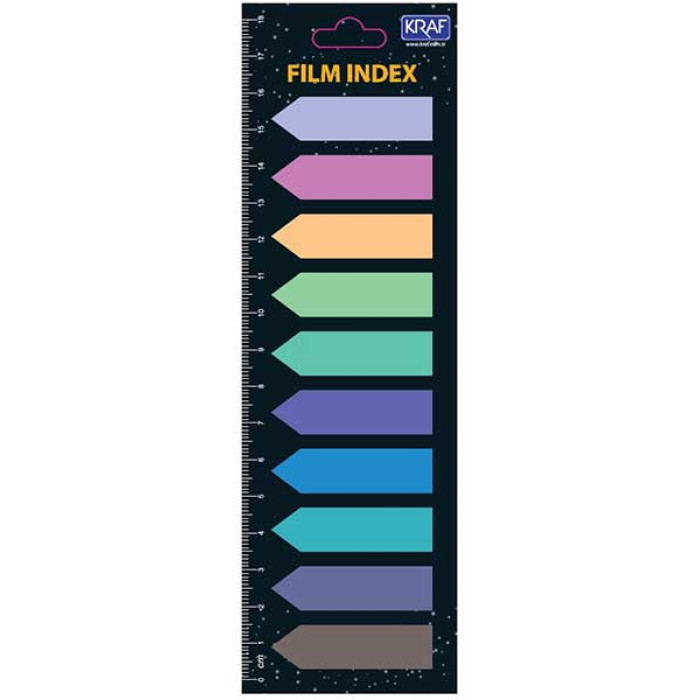 Kraf 51245 İndex Renkli Yapışkanlı 10 Renk Kraf 51245 İndex Renkli Yapışkanlı 10 Renk
