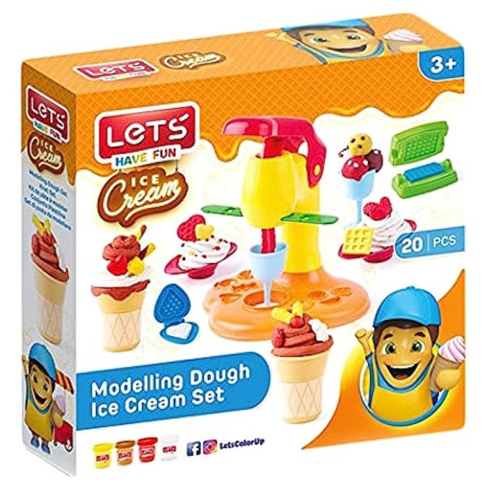 Lets Oyun Hamuru Dondurma Seti 20 Parça L-8493 Lets Oyun Hamuru Dondurma Seti 20 Parça L-8493