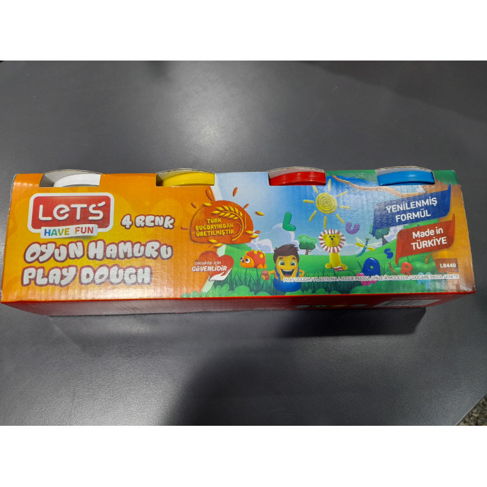 Lets Oyun Hamuru 460 gr 4 Renk L-8440