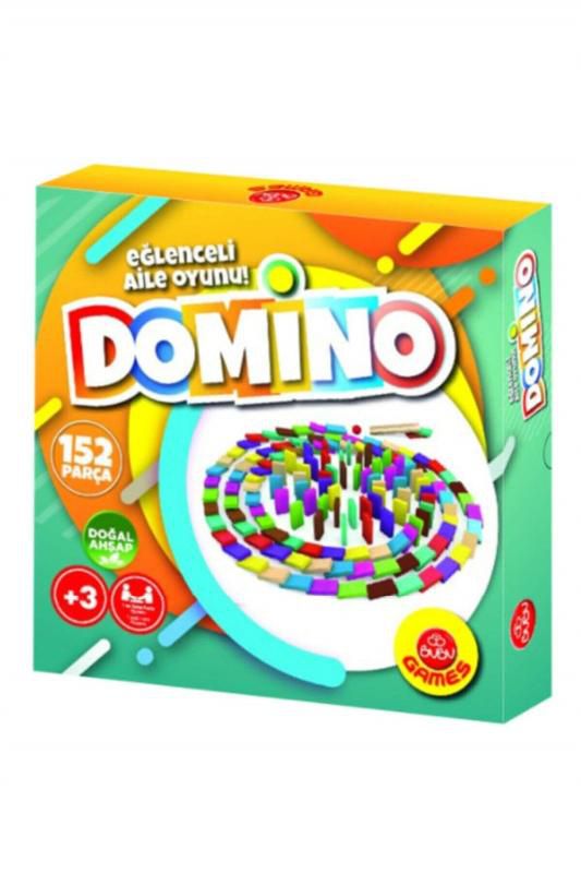Bubu Domino Oyunu Doğal Ahşap 152 Parça 0049