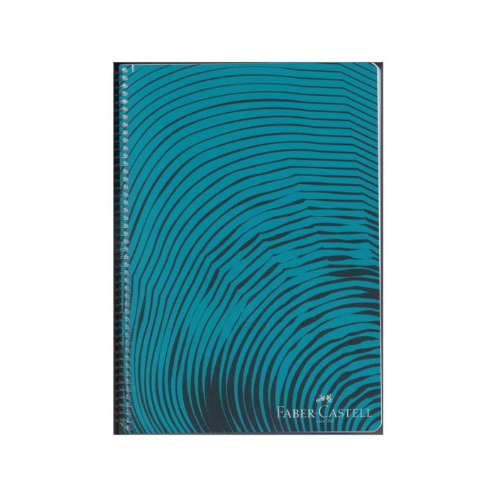 Faber-Castell Spiralli Defter Waves Plastik Kapak Kareli 100 YP A4