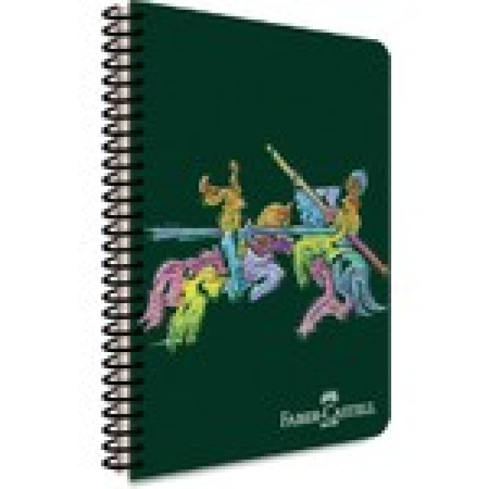 Faber-Castell Spiralli Defter knights canlı Plastik Kapak Çizgili 120 YP A4 5075