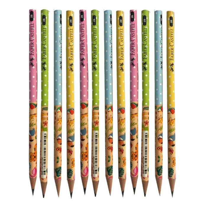 Faber-Castell Kurşun Kalem Sevimli dostler 2B Yuvarlak