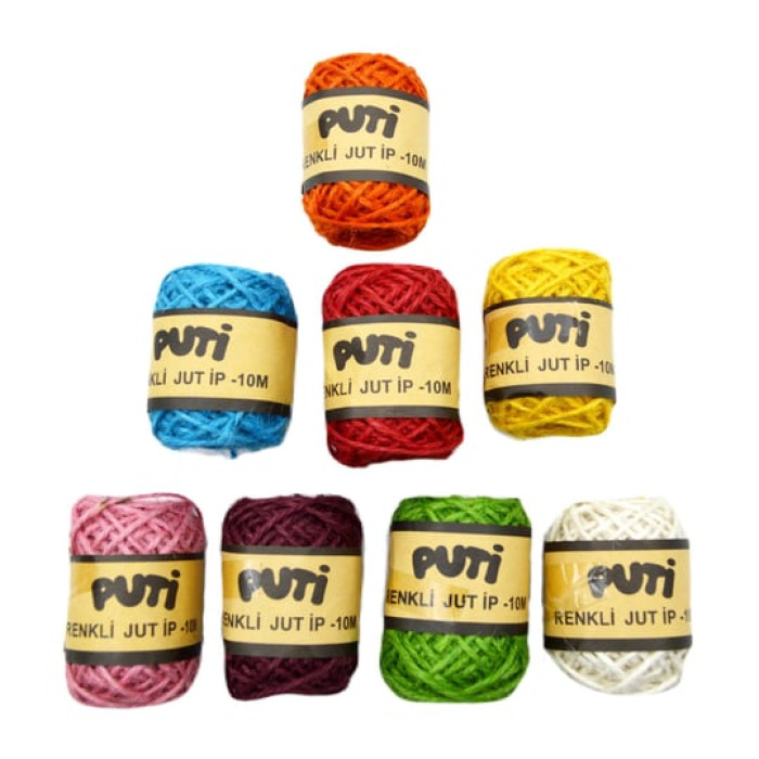 Puti İp Karışık Renk Küçük 10mt 01869