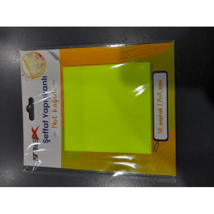 İnox Yapışkanlı Not Kağıdı Neon Sarı 50 YP 76X76 İnox Yapışkanlı Not Kağıdı Neon Sarı 50 YP 76X76