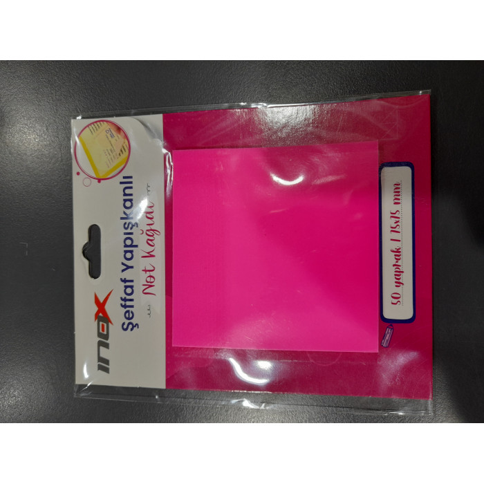 İnox Yapışkanlı Not Kağıdı Neon Pembe 50 YP 76X76 İnox Yapışkanlı Not Kağıdı Neon Pembe 50 YP 76X76