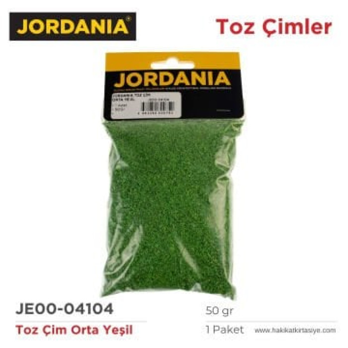Jordanıa 04104 Toz Çim Orta Yeşil 50gr Jordanıa 04104 Toz Çim Orta Yeşil 50gr