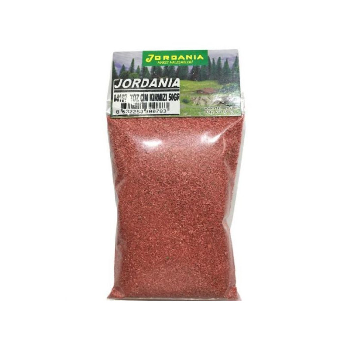 Jordanıa 04107 Toz Çim Kırmızı 50gr Jordanıa 04107 Toz Çim Kırmızı 50gr