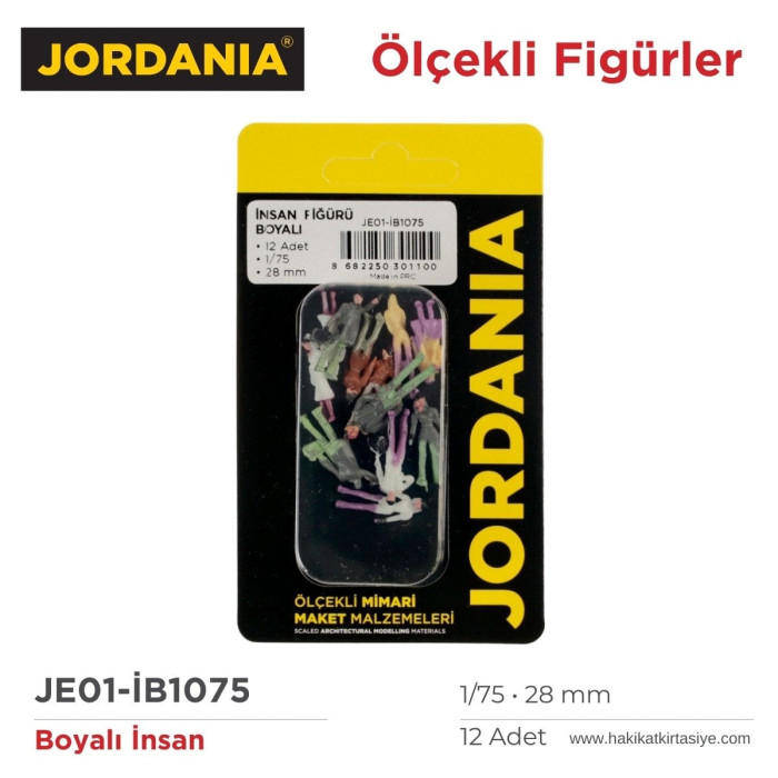 Jordanıa İB1075 İnsan Figürü Boyalı 12li 175 Jordanıa İB1075 İnsan Figürü Boyalı 12li 175